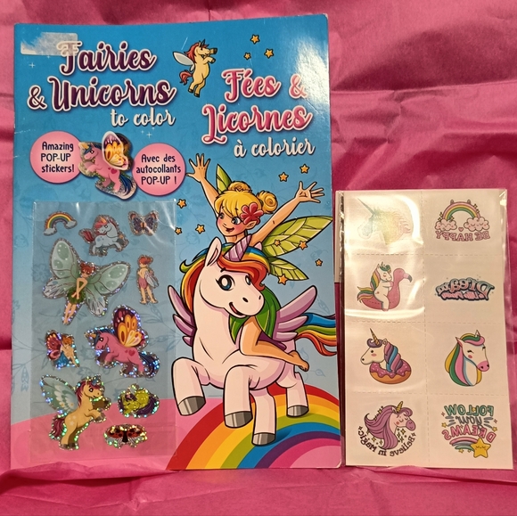 🌈Aurora Unicorn Plush Toy, Unicorn mug,Stickers,Coloriage book, Easter Spring - Picture 12 of 12